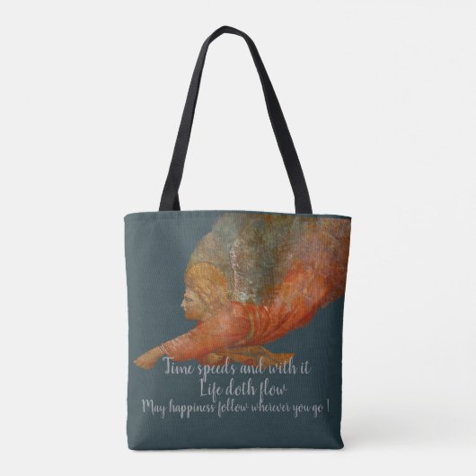 Tijdssnelheden en levenscyclus tote bag (Achterkant)