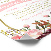 Tijdstip Capsule First Birthday Poster (Hoek)