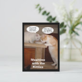 Tijdstip met de Katten Briefkaart (Staand voorkant)