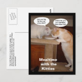Tijdstip met de Katten Briefkaart (Voorkant / Achterkant)