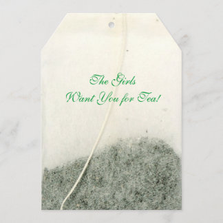 TIJDSTIP TEA BAG-INVITATIE KAART