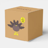 Tijdstip Thanksgiving van Turkije Aangepaste voord Bedankdoosjes (Achterkant)