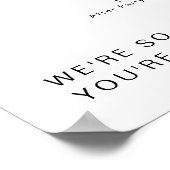 Tijdstip van ADELLA Modern Minimalist Weddenschap Poster (Hoek)