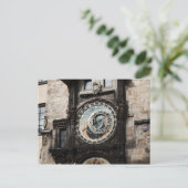 Tijdstip van antieke asstrologie klok in Praag Tsj Briefkaart (Staand voorkant)