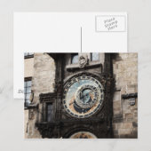 Tijdstip van antieke asstrologie klok in Praag Tsj Briefkaart (Voorkant / Achterkant)