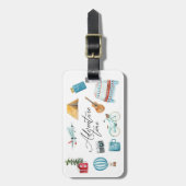 Tijdstip van avontuurtijd - Aangepaste vliegreis Bagagelabel (Voorkant verticaal)