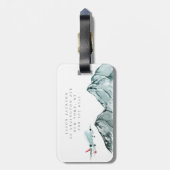 Tijdstip van avontuurtijd - Aangepaste vliegreis Bagagelabel (Achterkant verticaal)