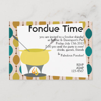 Tijdstip van de Fondue! Kaart