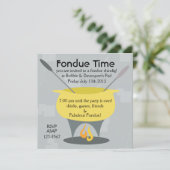 Tijdstip van de Fondue! Kaart (Staand voorkant)