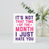 Tijdstip van de maandelijkse grappige prijsopgave briefkaart (Staand voorkant)