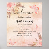 Tijdstip van het bloemetjesprogramma voor vlinders poster (Voorkant)