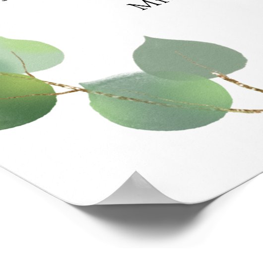 Tijdstip van het bruinkoolprogramma Eucalyptus Poster (Hoek)