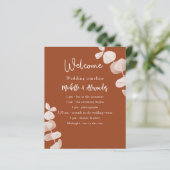 Tijdstip van het gebrande oranje eucalyptusprogram (Staand voorkant)