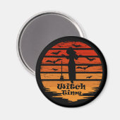 Tijdstip van het heksenseizoen magneet (Voorkant / Achterkant)