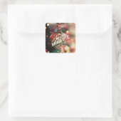 Tijdstip van het Jaar Vierkante Sticker (Tas)