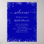 Tijdstip van het Royal blue Silver-programma voor Poster (Voorkant)