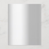 Tijdstip van het weduwenprogramma: zilverroze begr flyer (Achterkant)