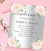 Tijdstip van het weduwenprogramma: zilverroze begr flyer