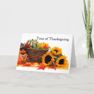 Tijdstip van Thanksgiving Feestdagen Kaart
