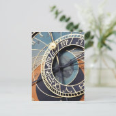 Tijdstip voor antieke astrologie Tsjechische klok. Briefkaart (Staand voorkant)