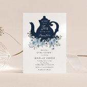 Tijdstip voor de uitnodiging voor het Tea Blue Bab