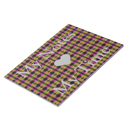 Tijdstip voor het ontwerp van Mijn notities Lovely Notitieblok (Schuin)