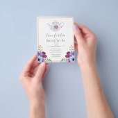 Tijdstip waarop het Vrijgezellenfeest Tea Floral w Flyer (Hand)