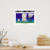 Tijdstippen van het leven van een storm (meteorolo poster (Keuken)