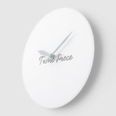 Tijdstuk Gedrukt Grijze Hand Kleur Stijlvolle look Grote Klok (Hoek)