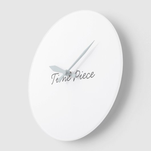 Tijdstuk Gedrukt Grijze Hand Kleur Stijlvolle look Grote Klok (Hoek)