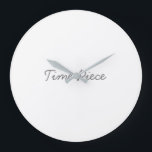 Tijdstuk Gedrukt Grijze Hand Kleur Stijlvolle look Grote Klok<br><div class="desc">Tijdstuk Gedrukt Grijze Handkleur Stijlvol uiterlijk Grote klok. Een wandklok is een tijdbewakingsapparaat dat ontworpen is om aan een muur te worden bevestigd. Het bevat uur markeringen, minuut markeringen, en cijfers of symbolen om de uren aan te geven. Wandklokken zijn er in een breed scala aan stijlen voor verschillende smaken...</div>