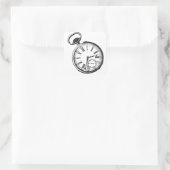 Tijdstuk voor kantelen van Clock Pocket Watch Face Vierkante Sticker (Tas)
