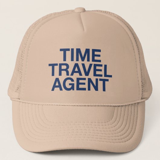 TIJDSVERKEER AGENT preekt slogan trucker hat Trucker Pet (Voorkant)