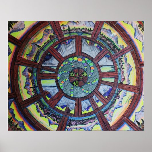 Tijdswiel Poster (Voorkant)