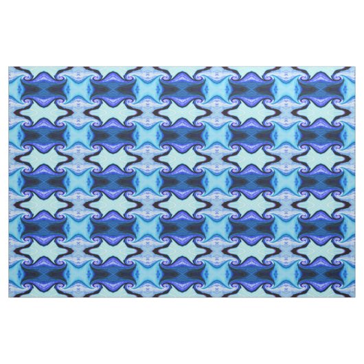Tijdtunnels blauw stof (Fat Quarter)
