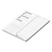 Tijdvak Notitieblok (Linkerzijde)