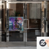 Tijdvenster vastklikken raamsticker (Kantoordeur)