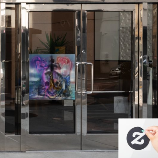 Tijdvenster vastklikken raamsticker (Kantoordeur)