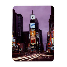 Tijdverloop foto van Times Square New York city ja Magneet