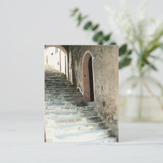 Tijdversleten doorgang briefkaart (Staand voorkant)