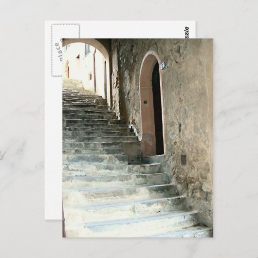 Tijdversleten doorgang briefkaart (Voorkant / Achterkant)