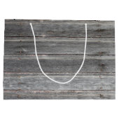 Tijdversleten Woodenmuur Groot Cadeauzakje (Achterkant)