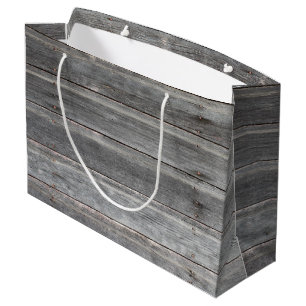 Tijdversleten Woodenmuur Groot Cadeauzakje