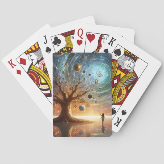 Tijdverzorgers' Grove Paper cup Pokerkaarten (Achterkant)