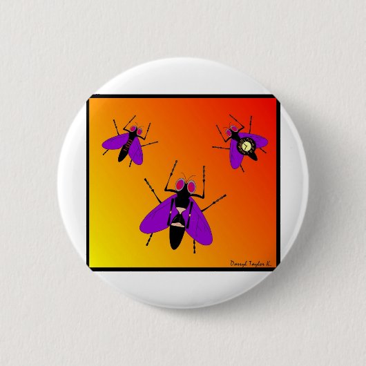 Tijdvliegen Ronde Button 5,7 Cm (Voorkant)