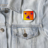 Tijdvliegen Ronde Button 5,7 Cm (In situ)