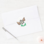 Tijdvliegen Ronde Sticker (Envelop)