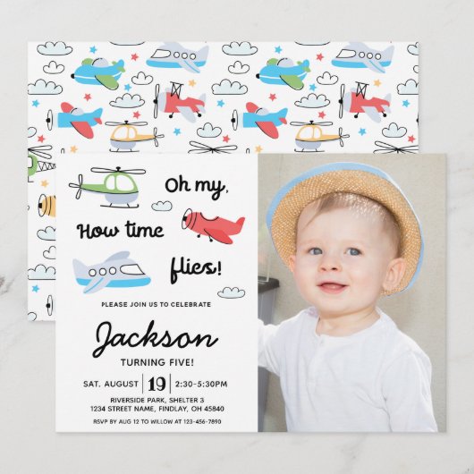 Tijdvliegers Helikopter foto vlieger Birthday Kaart (Voorkant / Achterkant)