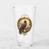 Tijdwaarnemer Raven – Gotische Klokwerken Glas (Achterkant)