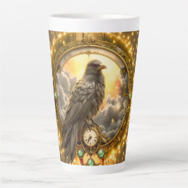 Tijdwaarnemer Raven – Gotische Klokwerken  Latte Mok